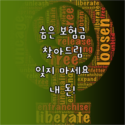 내 보험금 찾아줌 서비스: 잊혀진 돈을 되찾으세요