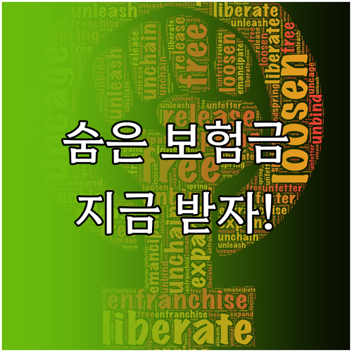 잠자는 내 돈 찾기: 숨은 보험금 조회하고 지급받는 방법