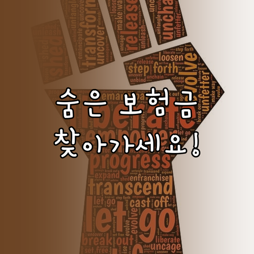 소멸되기 전에! 숨은 보험금 찾고, 똑똑하게 자산 관리하기