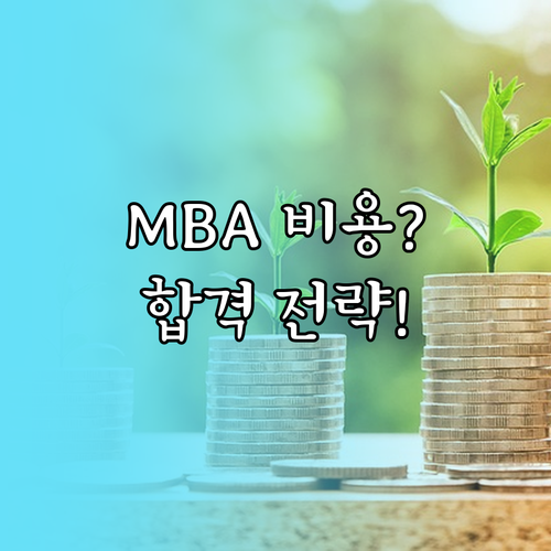 MBA 입학 에세이 컨설팅 비용 범위와 합격 극대화 전략