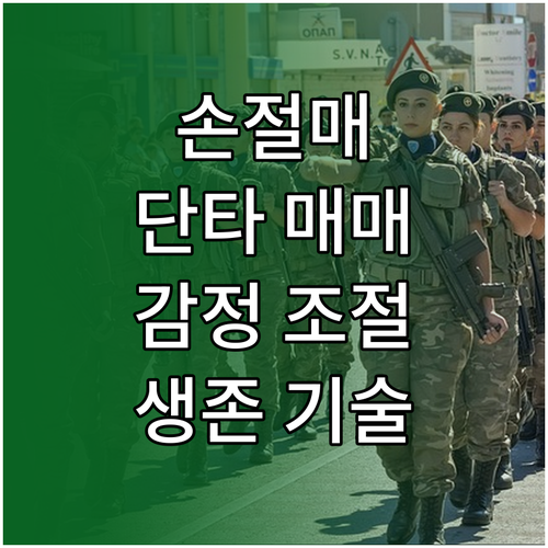 손절매 포지션 감정 단타 매매 생존 필수 기술