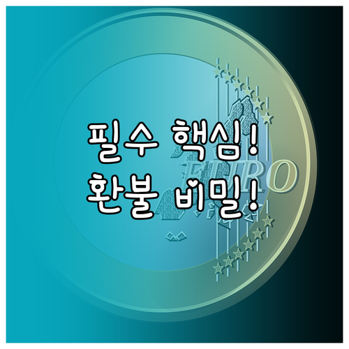 비자 인지대와 수수료 환불 규정 차이와 비용 절약 핵심 전략