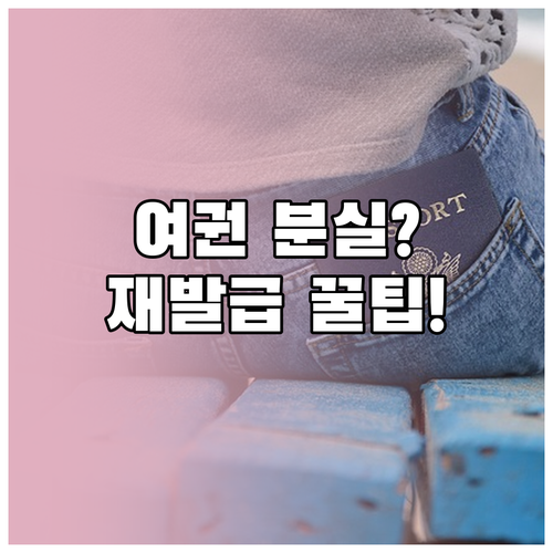 여권 분실 시 즉시 신고부터 재발급까지 필요한 모든 절차와 서류 총정리