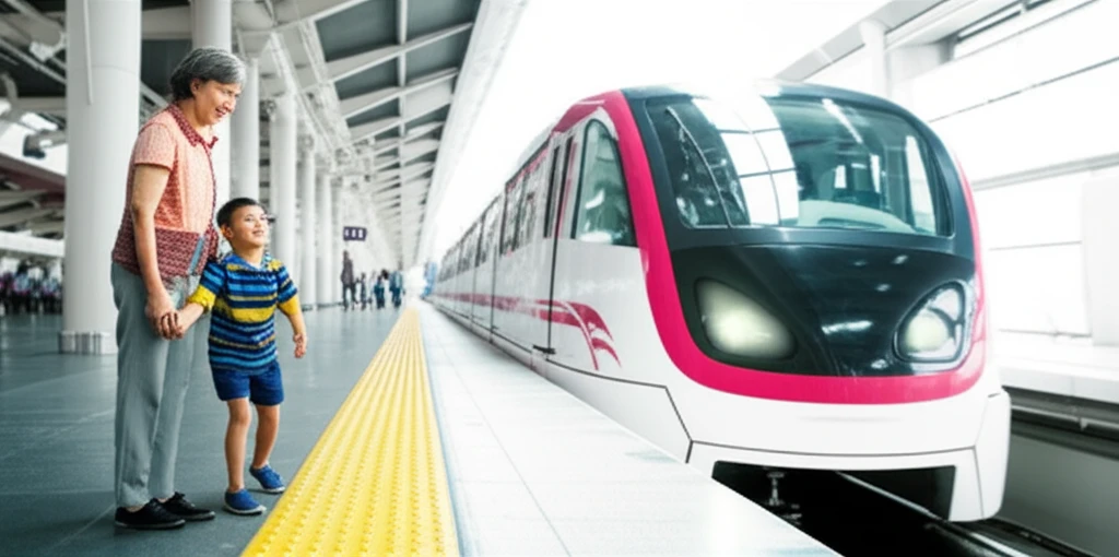 화담숲 모노레일 전경