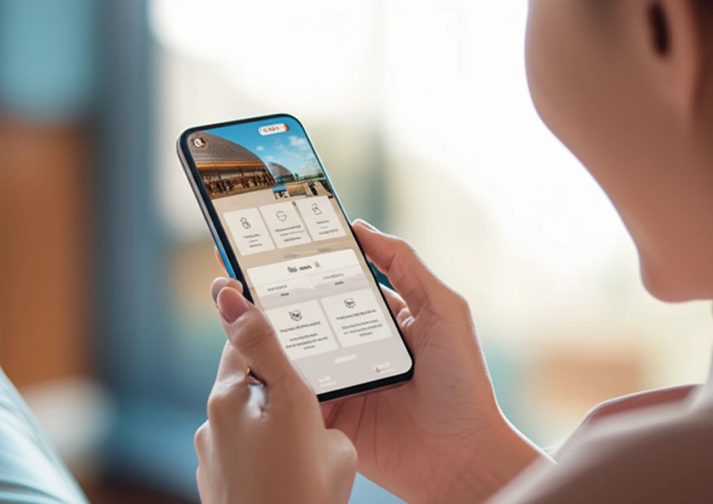 호텔스닷컴 앱 로그인 화면 안내