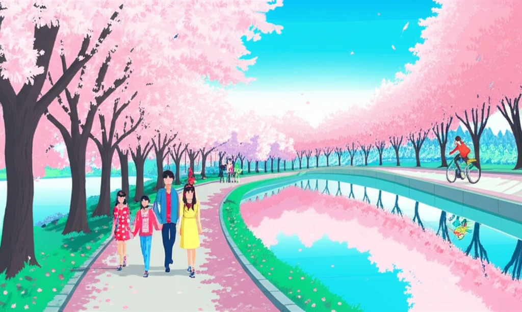 광주 벚꽃 명소 전경