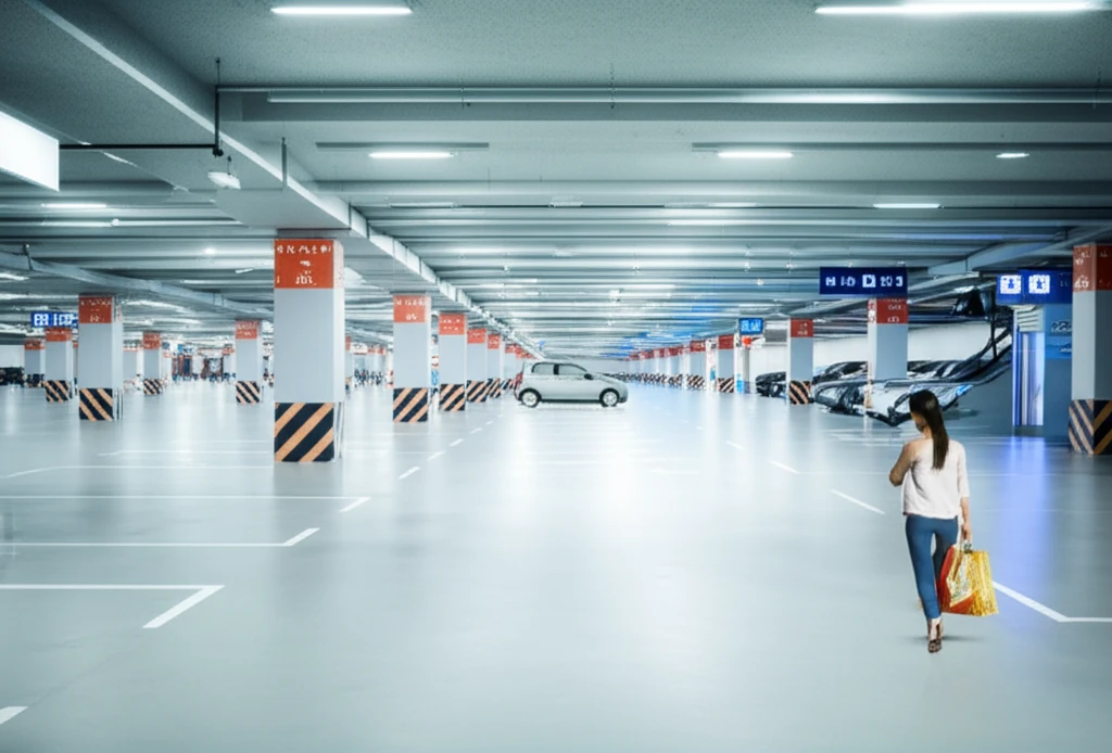 부평 문화의거리 인근 주차장 모습